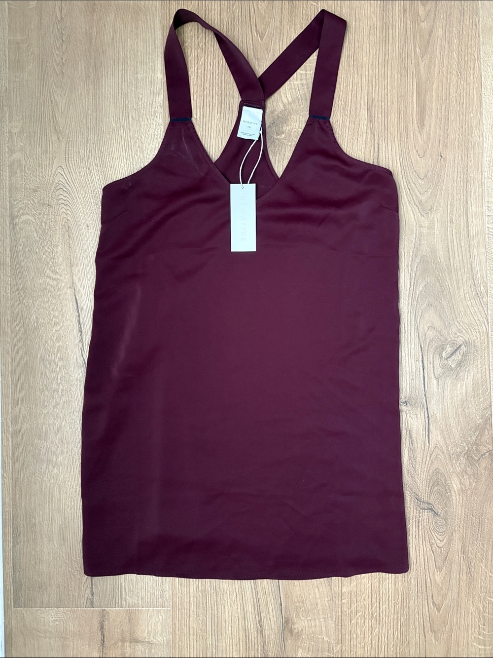 NWT Supreme Mini Slip Dress, Garnet, Size M